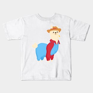 Farmer Llama Kids T-Shirt